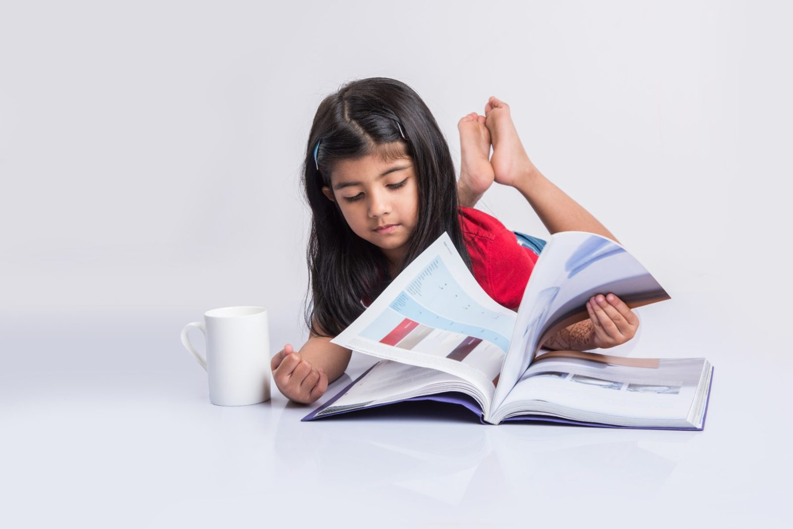 A child reading (demo photo)